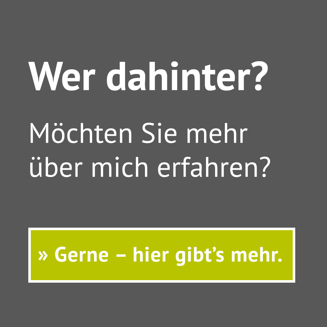 Möchten Sie mehr über mich erfahren?